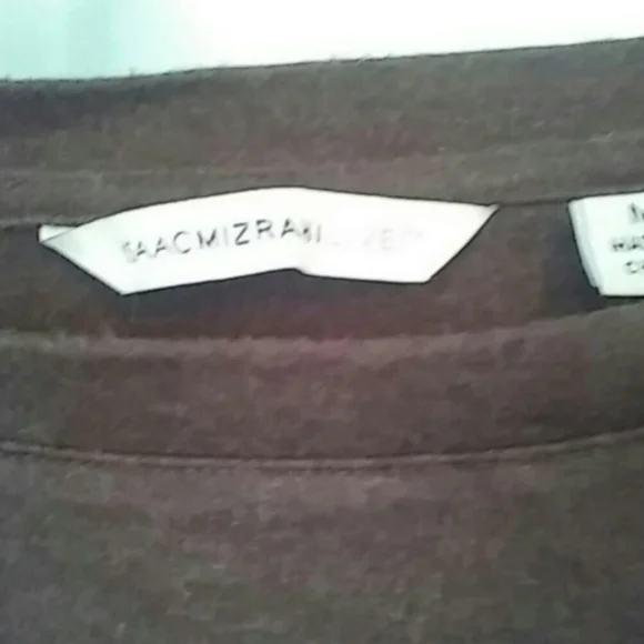 "SOLD" Isaac Mizara 1/4 sleeve soft t-shirt size M - Picture 2 of 3